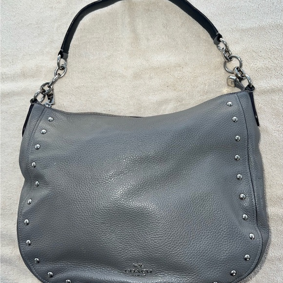 Coach Elle Hobo w/ Rivets - H1823-F37810 - Picture 1 of 13